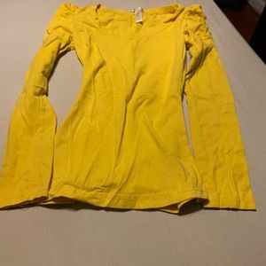 Puff yellow long shirt